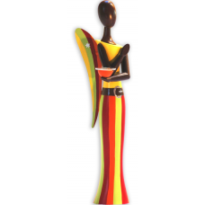 Sternkopf-Engel Caribbean Summer, stehend, mit Kerzenhalter (50 cm)